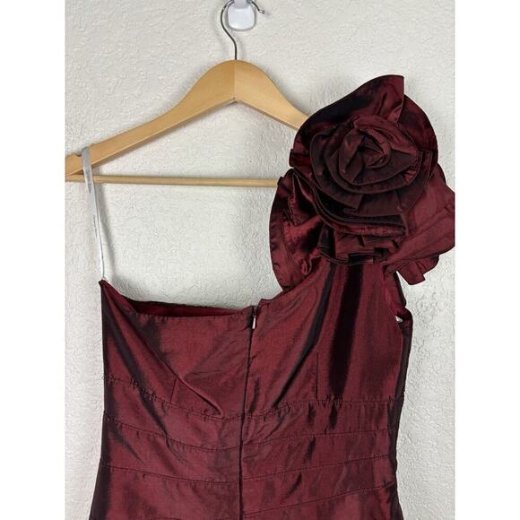 Cameron Blake Formal Dress Maroon Burgundy Womens 6 Elegant Dark Romantic FALL - Picture 4 of 9